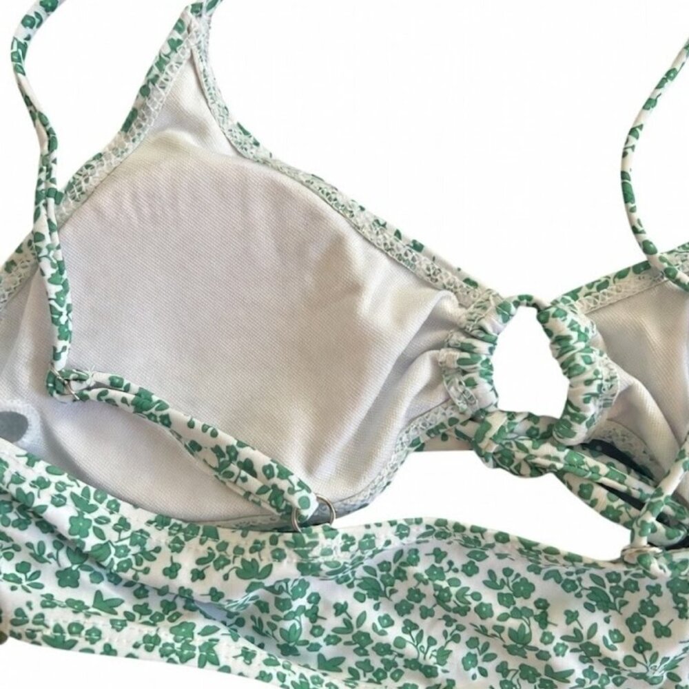 ☘️ NWOT Blooming Jelly Green Floral Bikini Set ☘️ Size Medium ☘️ - Picture 5 of 6